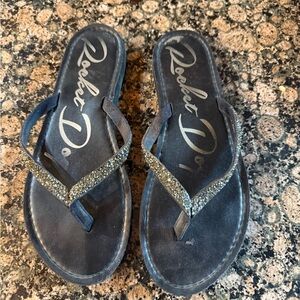 Rocket Dog Black Sparkle Sandals